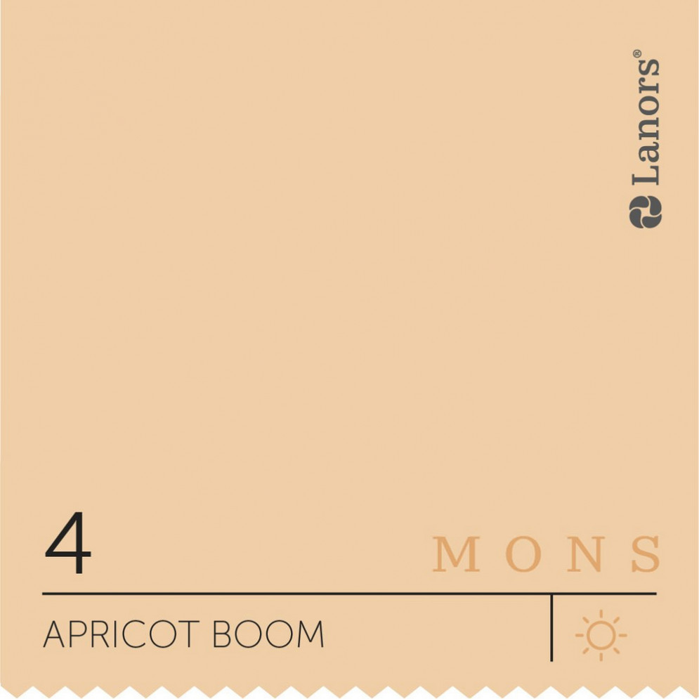 Краска Lanors Mons «Apricot Boom» (Абрикосовый бум), 4